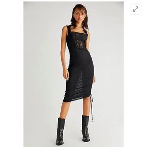 Corset-Is Convertible Mesh Bodycon Mesh Lace - coral